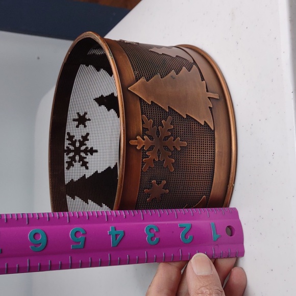 🎅Copper wire basket with trees and snowflakes🎄🤶 - Picture 3 of 6